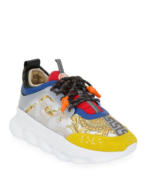 versace chain reaction sneakers goat|authentic Versace chain reaction sneakers.